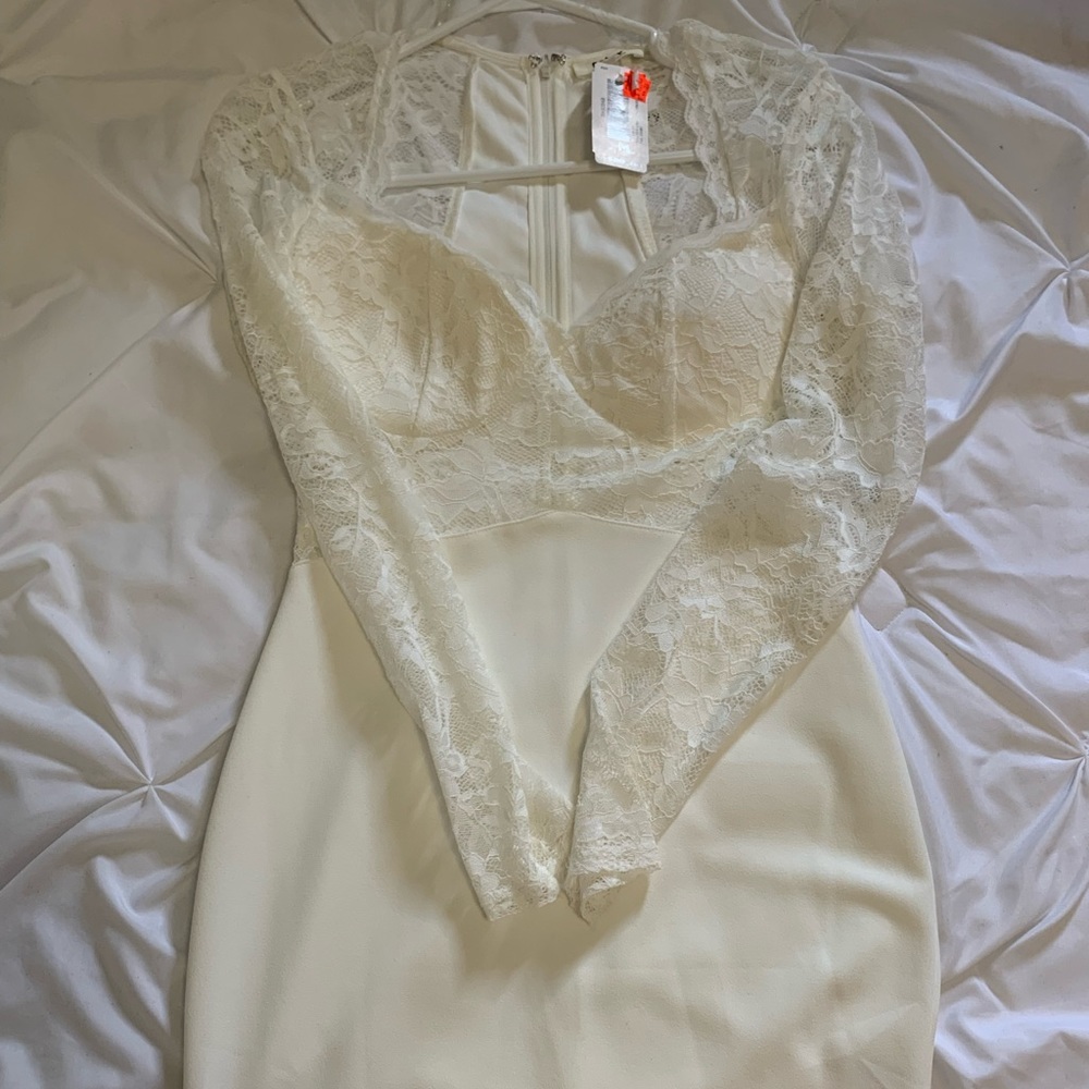 Cream lace dress